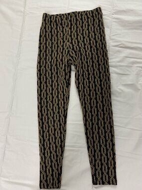 Funky Italian Patterned Knit Leggings